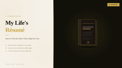 내 삶의 이력서 내게 맞는 일을 찾는 방법