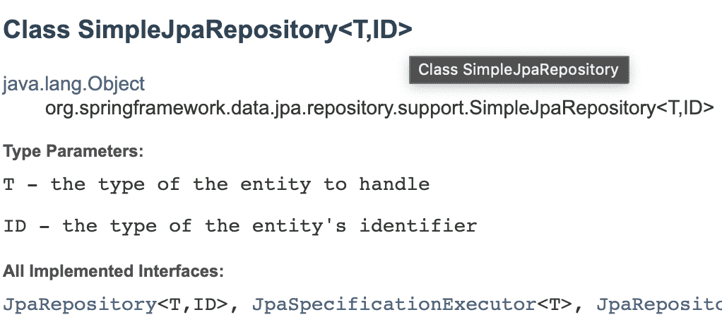 extends JpaRepository<> vs @Repository 질문 - 인프런