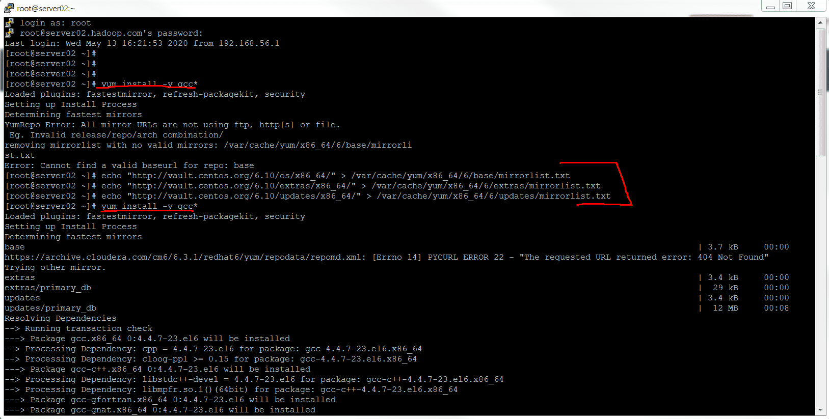 yum install 시 Couldn't resolve host 인프런 커뮤니티 질문&답변