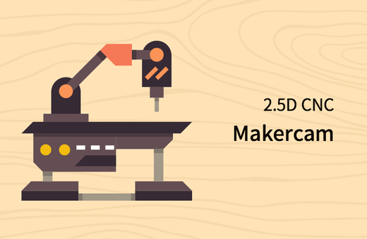 오픈소프트웨어 2.5D CNC 메이커캠 (Makercam) 강의강의 썸네일