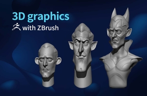 나만의 캐릭터를 만들 수 있는 지브러시 (Zbrush) 기초 썸네일