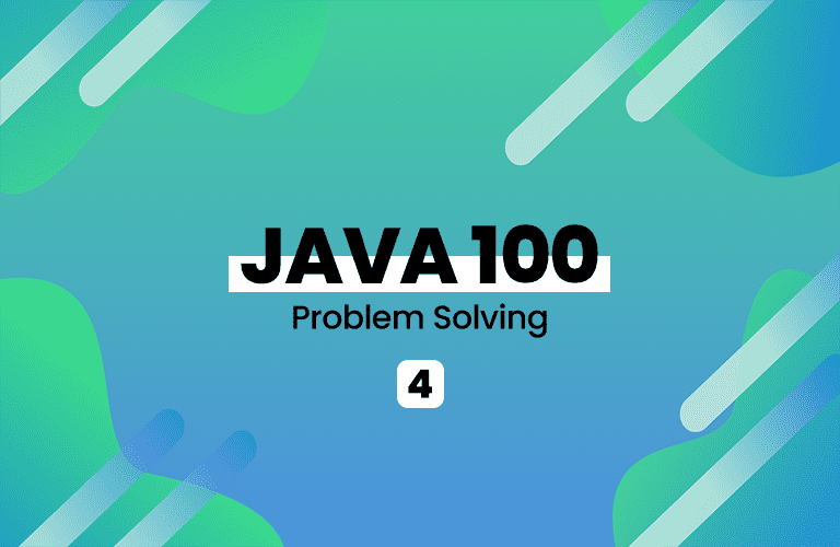 예제로 공부하는 Java 100 문제풀이 Part.4