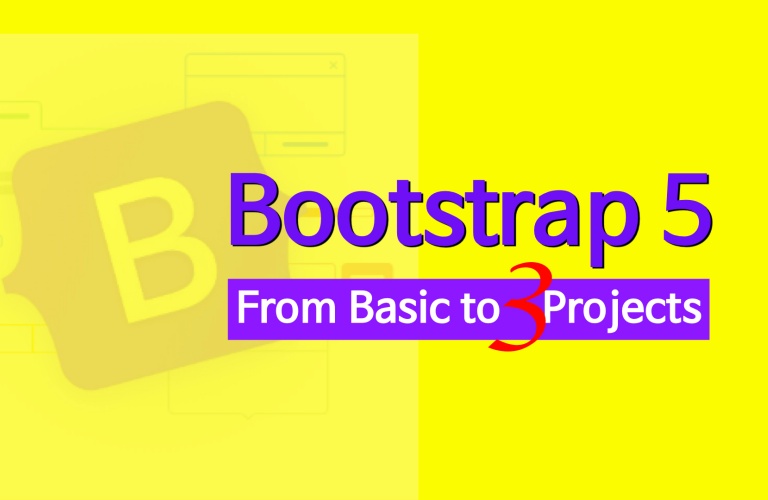 부트스트랩 5(Bootstrap 5) - 기초부터 웹 프로젝트 만들기 강의 이미지