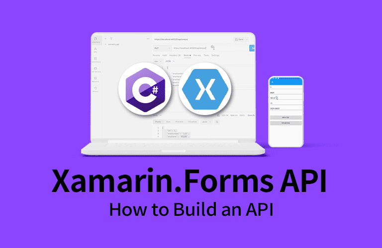 C# Xamarin Forms 자마린 폼즈 API 강의 + 간단한 API 만들기강의 썸네일
