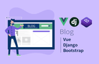 Vue-Django-Bootstrap 뚝딱 블로그 썸네일