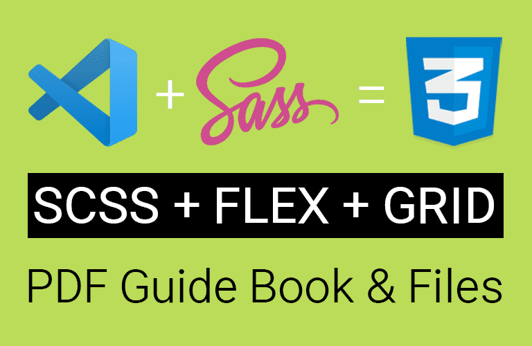 SCSS(SASS) FLEX GRID 핵심이론(PDF) 교재 및 활용예제