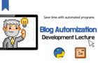 블로그 자동화 프로그램 개발 강의 (파이썬 + 셀레니움)
