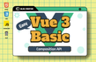 쉽고 빠르게 배우는 Vue 3 기본 (Composition API)썸네일