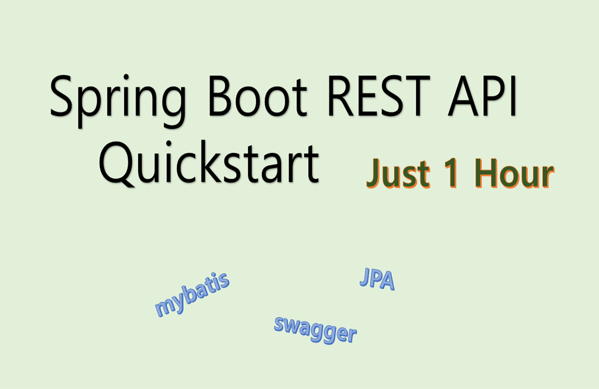 1시간만에 끝내는 spring boot rest api 서비스 개발 강의 이미지