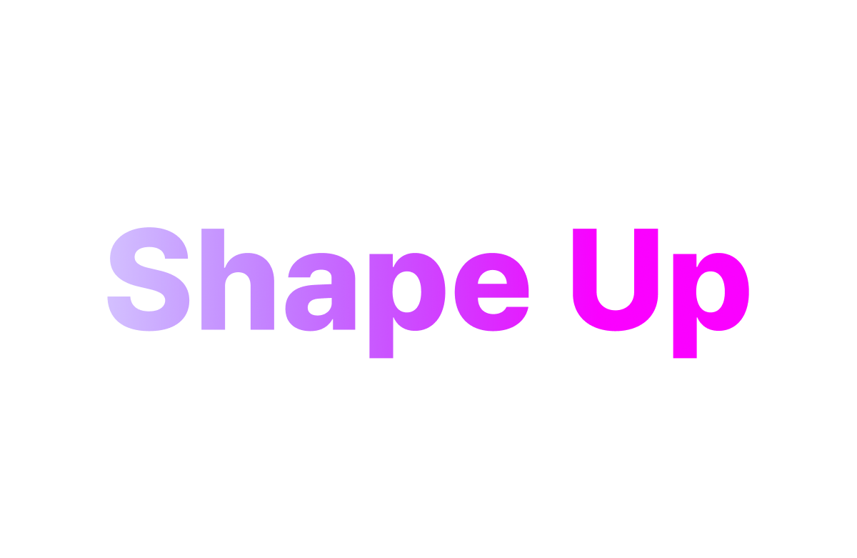 Shape Up : 정신없는 개발생활의 해독제
