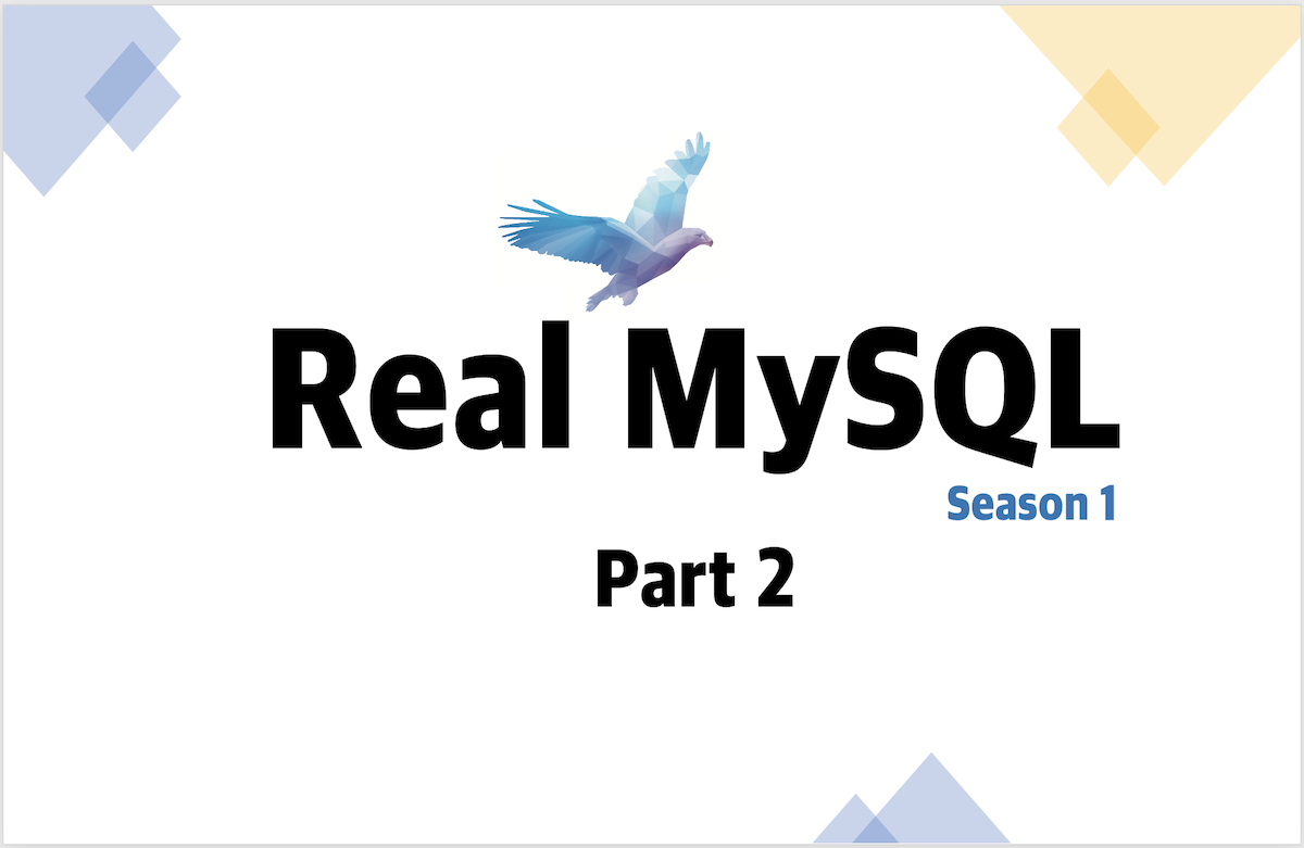 Real MySQL 시즌 1 - Part 2