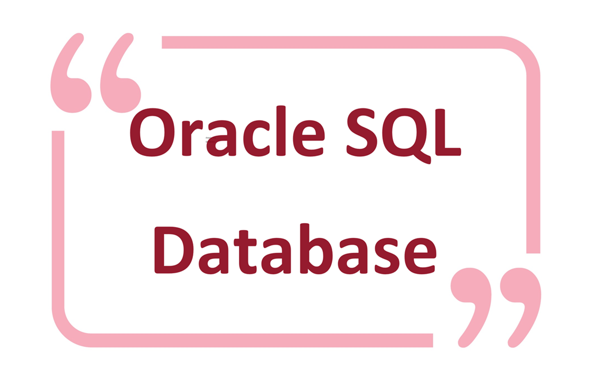 오라클 SQL 데이터베이스