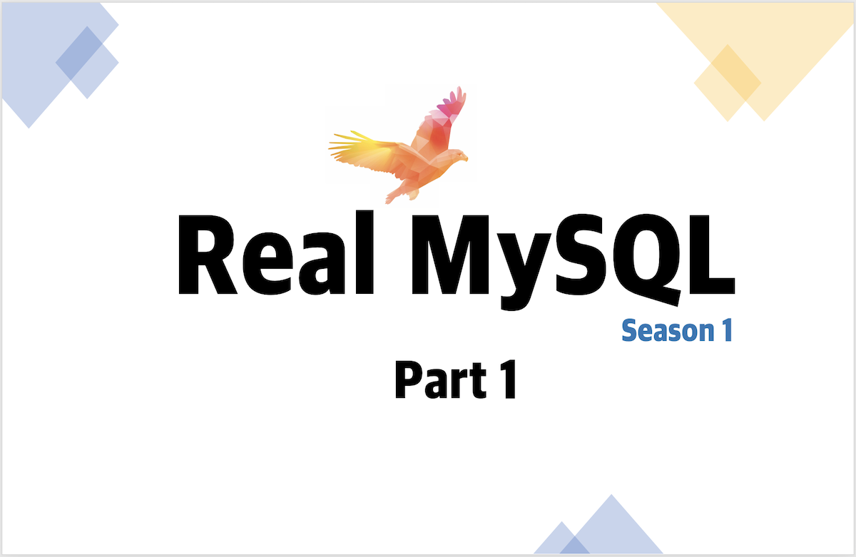 Real MySQL 시즌 1 - Part 1