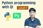 Thumbnail image of the [Level 1] Qt를 이용한 Python 프로그래밍: 입문편