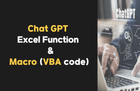 Hình thu nhỏ của Sử dụng hàm Excel và macro (mã VBA) với Chat GPT