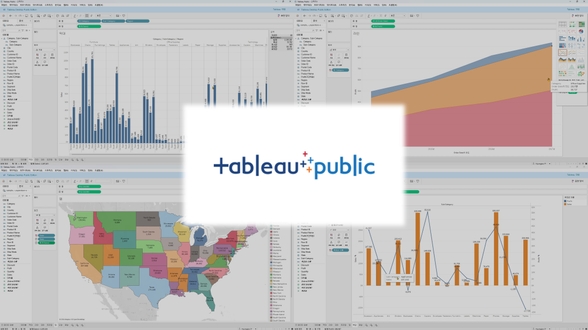 태블로 퍼블릭 데이터 시각화 기초 - 차트의 이해부터 발표 스토리 구성까지 썸네일