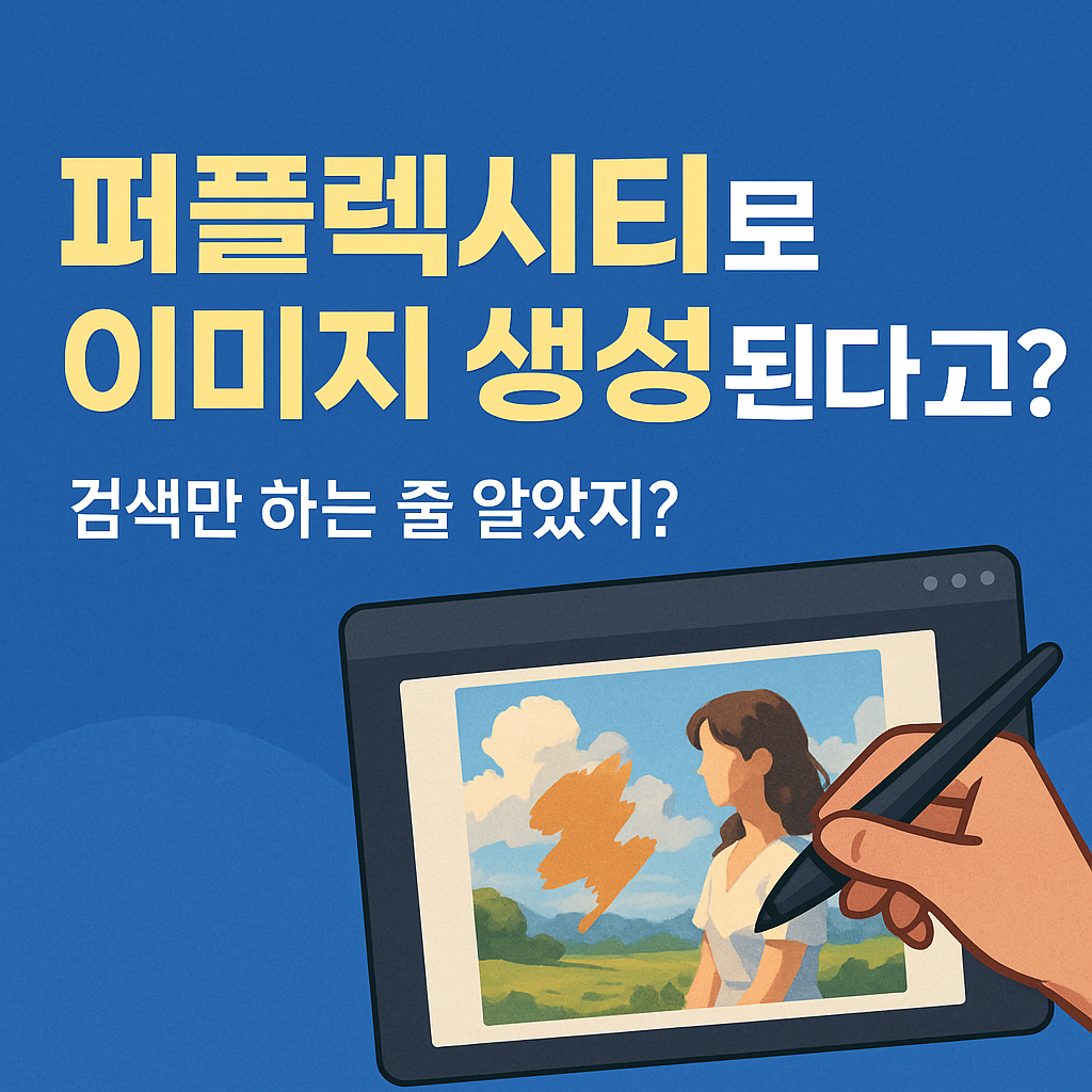 퍼플렉시티로 이미지 생성까지?