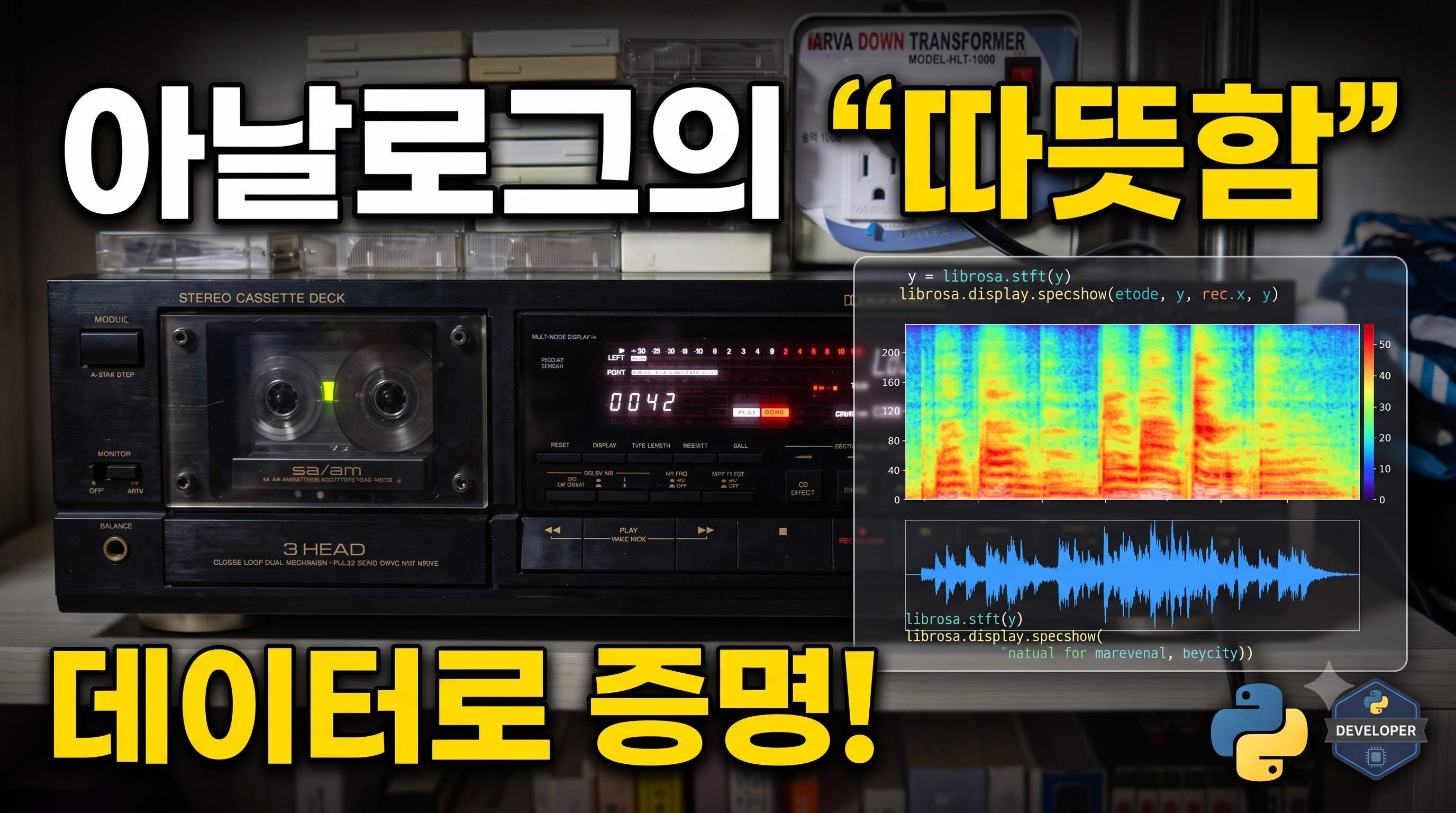 파이썬(Librosa) 기반 아날로그 vs 디지털 음원 주파수 시각화 프로젝트
