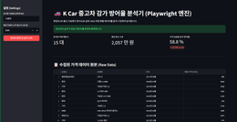 [토이 프로젝트] K카 중고차 동적 크롤링 및 Streamlit 대시보드 배포