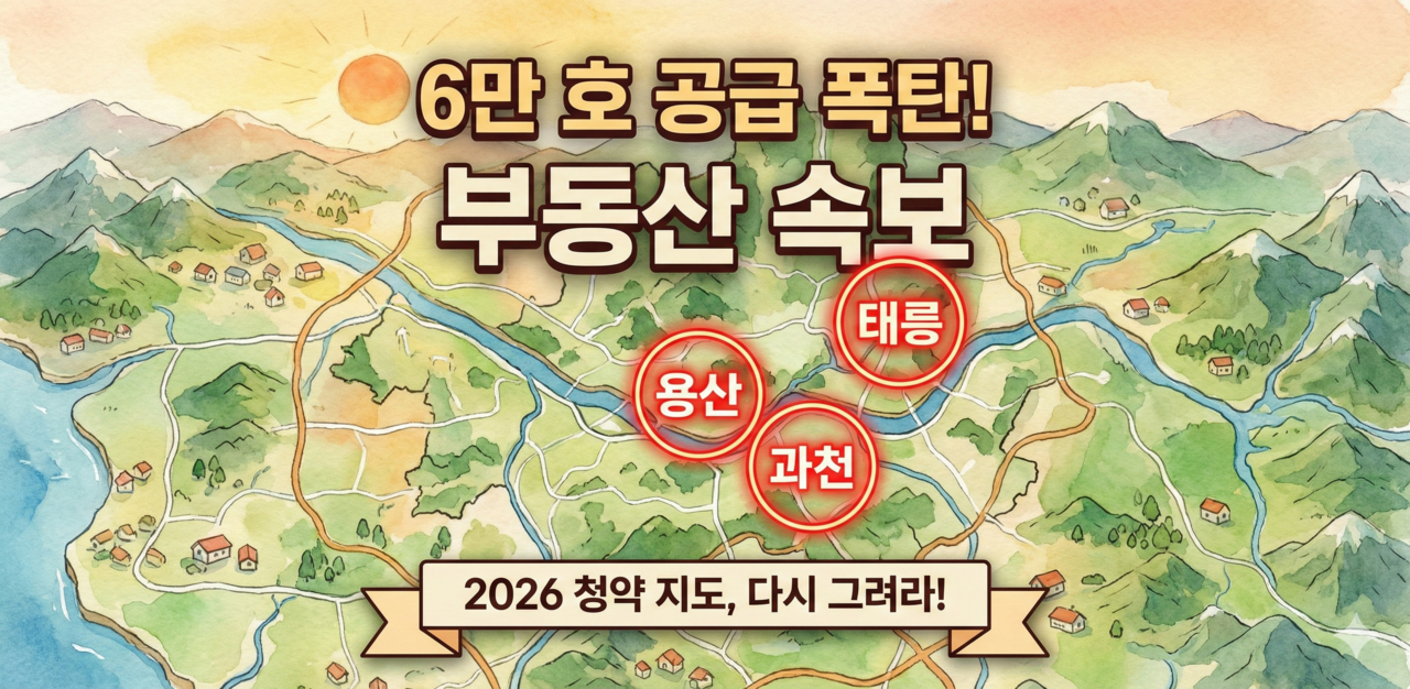 부동산 속보 수도권 6만호 공급