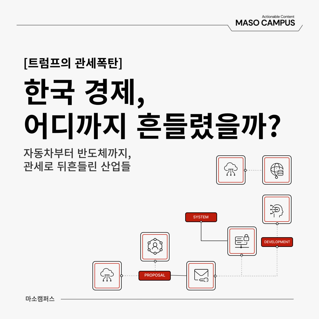 [마소캠퍼스 GEN AI 인사이트] 트럼프 관세폭탄, 한국 산업은 얼마나 흔들렸을까? 