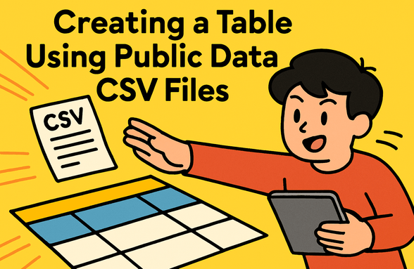 공공데이터 CSV 파일을 이용해 테이블 만들기 썸네일