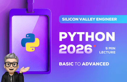 Python from Basics to Advanced Taught by Silicon Valley EngineersCourse Thumbnail