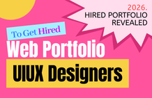 UIUX 디자이너 취업을 위한 웹 포트폴리오 제작 : 퍼스널 브랜딩 전략 썸네일