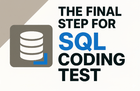 The final step for SQL coding test thumbnail