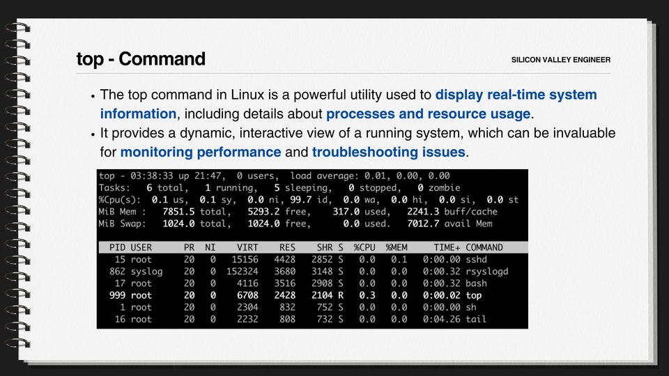 linux top command