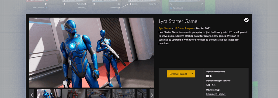 Trò chơi mẫu Unreal Engine của Epic Games Lyra