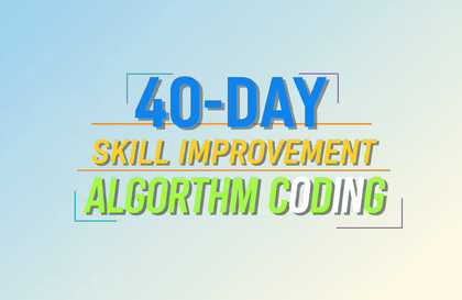 Skill Improvement Algorithm Coding Test 40-Day Completion (by HaruCoding)강의 썸네일