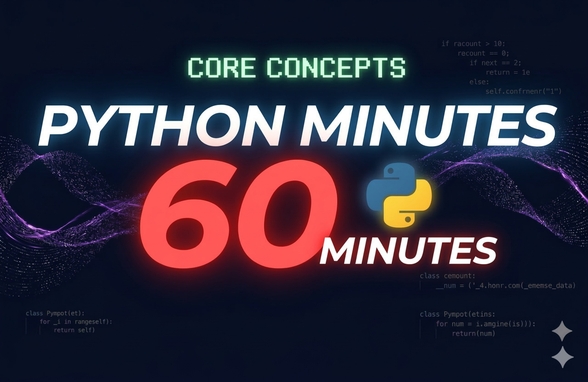 단 60분! 파이썬 핵심 개념 초압축 강의 - 이론보다 이해 중심 썸네일