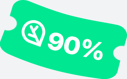 90%