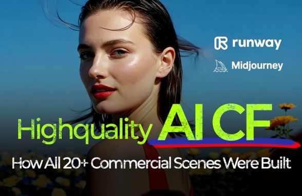 ハイクオリティAI映像オールインワンクラス: Midjourney & Runway (25+a シーン制作) のサムネイル