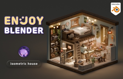 Joyful Blender - Isometric House강의 썸네일