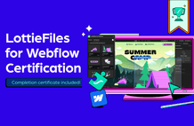 [LottieFiles 공식] LottieFiles for Webflow :  Lottie로 완성되는 인터렉티브 웹사이트 (수료증 발급) 썸네일