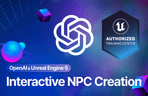 Thumbnail image of the Unreal Engine 5 with AI, chế tạo NPC tương tác