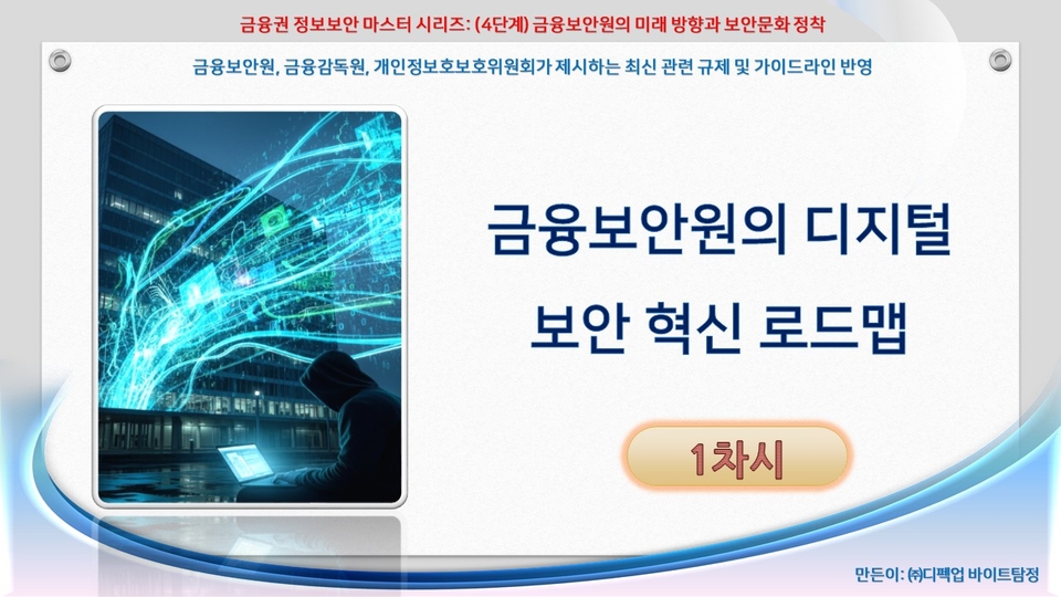 1차시_금융보안원의 미래 방향과 보안정착 문화_강의