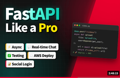 FastAPI 더 잘써먹기 with 유튜브 클론코딩