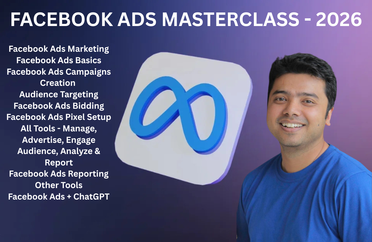 Facebook Ads MasterClass 2026 - All Campaign Creations - LATEST VERSION!! 강의 이미지