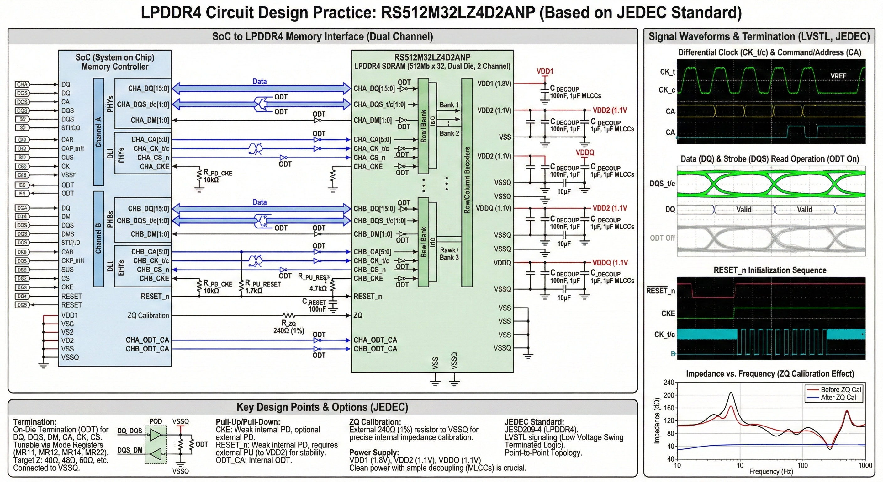 LPDDR4 SDRAM 선택 및 회로도 설계