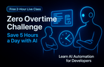 Thumbnail image of the (무료 Live) 개발자 야근 제로 챌린지: AI로 하루 5시간 아끼는 법 - Jira 업데이트, 코드리뷰, 문서