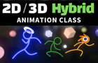 Blender 2D/3D Hybrid Animation Class thumbnail