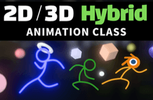 Blender 2D/3D Hybrid Animation Class thumbnail