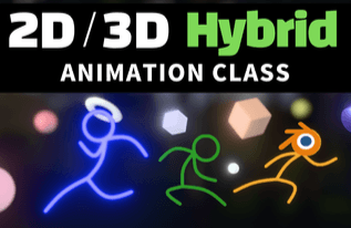 Blender 2D/3D Hybrid Animation Class thumbnail