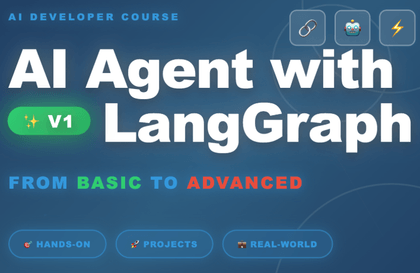 AI Agent with LangGraph version 1 基礎から上級までCourse Thumbnail