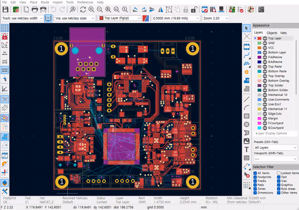 4-Layer PCB 완성하기