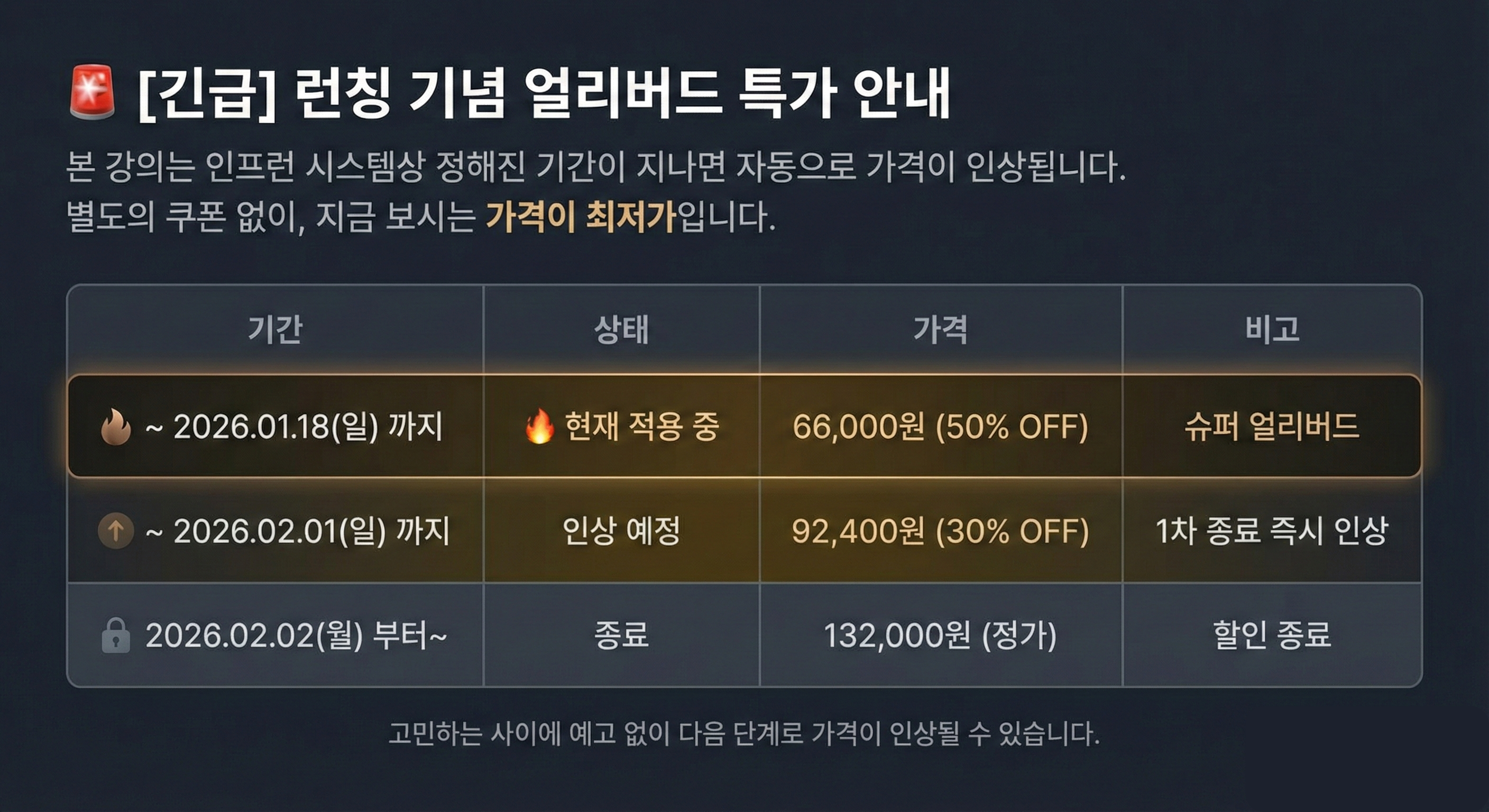 런칭 기념