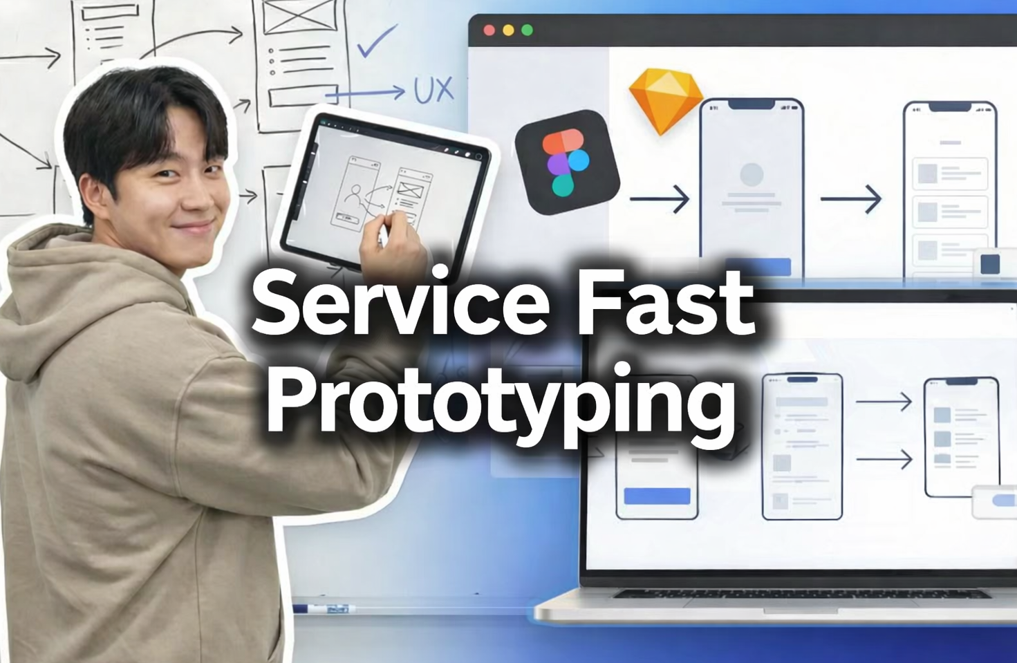 [AI 현업방식] 서비스기획 Figma UX Flow 를 10분만에 만들기 강의 이미지
